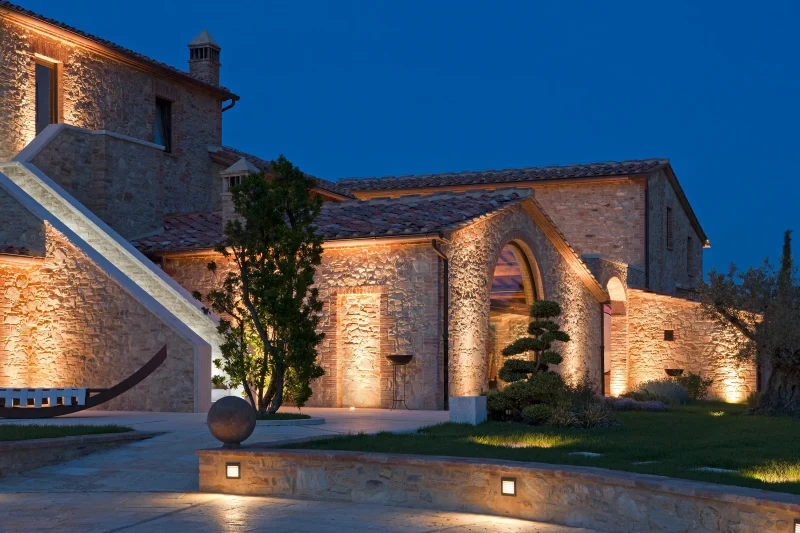 Podere Ascianello in the Crete Senesi with custom-made windows in Astec architectural bronze.